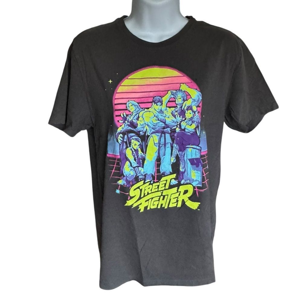 Old Navy Street Fighter Graphic Kids Tee Black